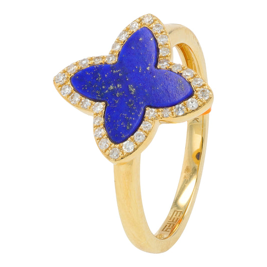14K YG EFFY 1.10 CT Lapis Ring