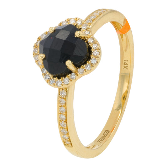 14K YG EFFY 1.05 CT Black Onyx Ring
