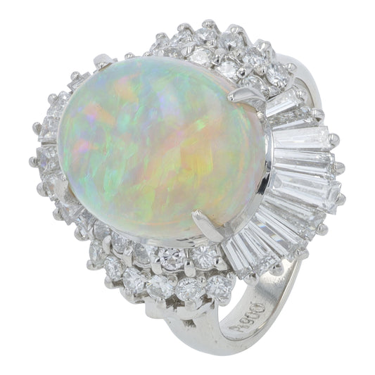 PT900 3.96 CT Opal Ring