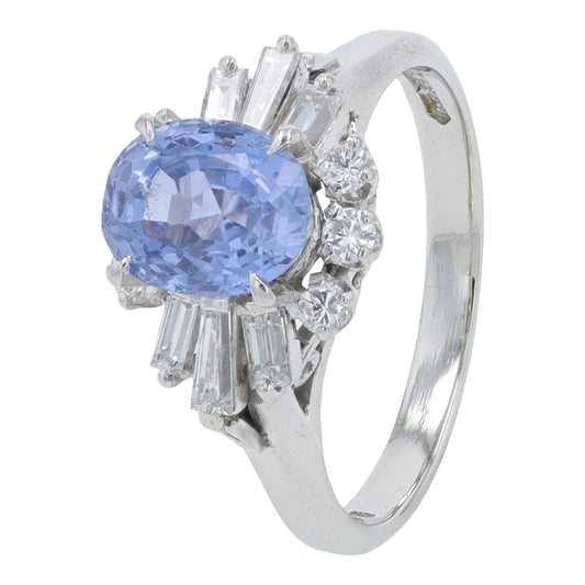 PT900 1.90 CT Sapphire Ring