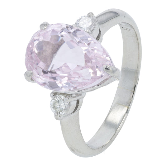 PT900 5 CT Kunzite Ring