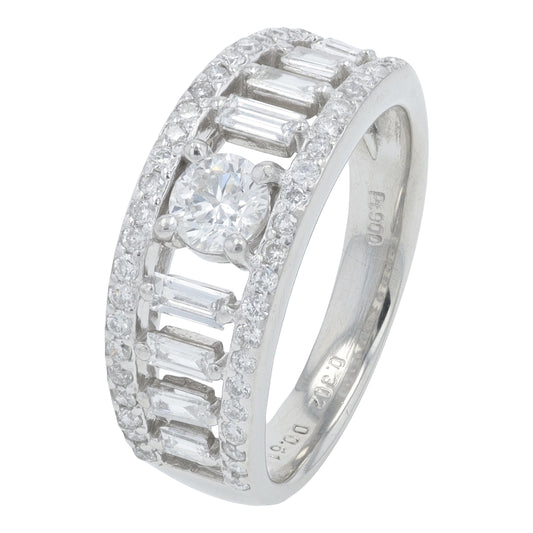 PT900 .91 CTW Diamond Ring