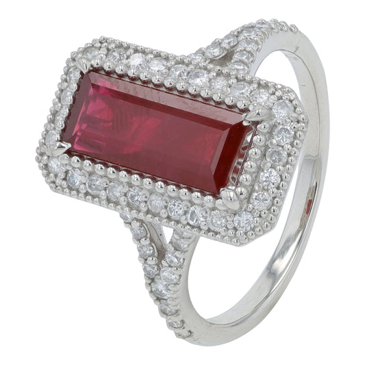 PT900 2.03 CT Burma Ruby Ring<p><strong>GIA Available</p></strong>