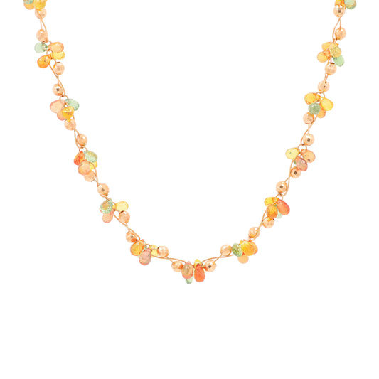 18K RG 25 CTW Sapphire Necklace