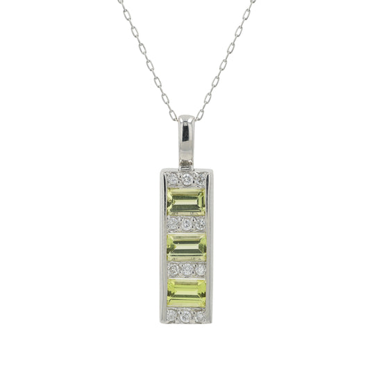 PT900 0.78 CT Tourmaline Pendant