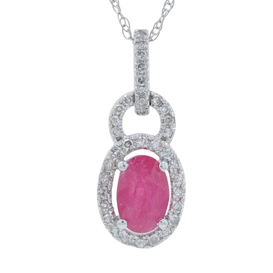 10K Gemstone Pendant<p><strong>More Colors Available</p></strong>