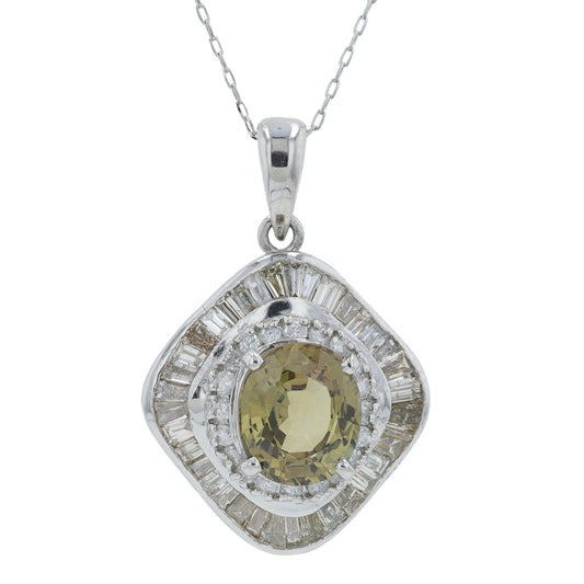 PT900 2.36 CT Alexandrite Pendant