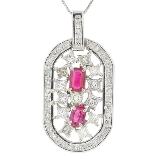 PT900/850 1.01 CT Ruby Pendant
