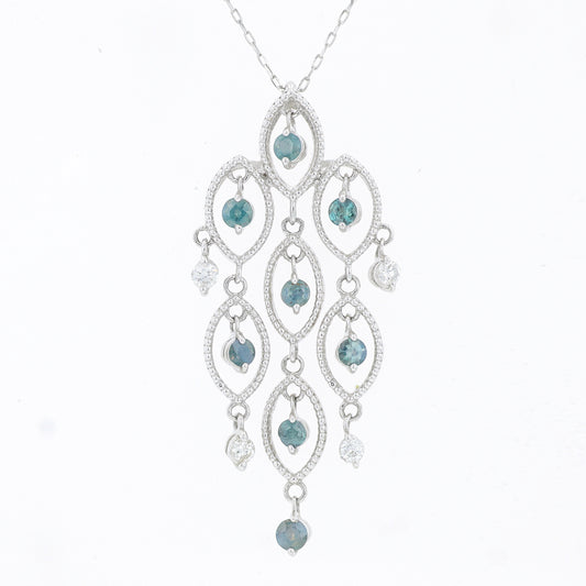 PT900 .40 CT Alexandrite Chandelier Pendant