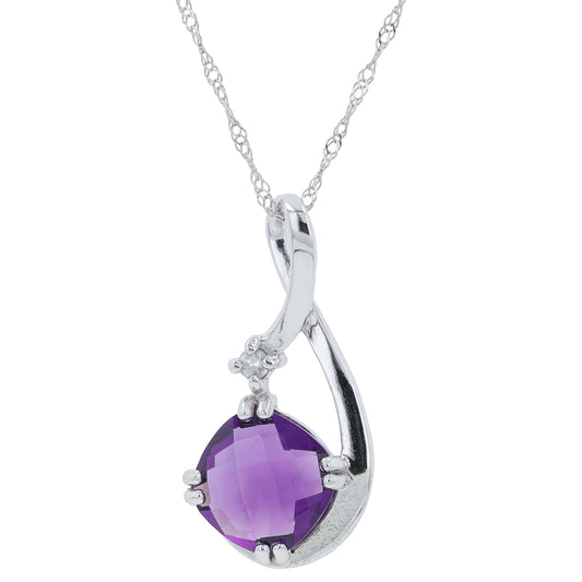 10K Gemstone Pendant<p><strong>More Colors Available</p></strong>