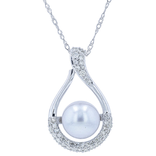 14K WG Pearl Pendant