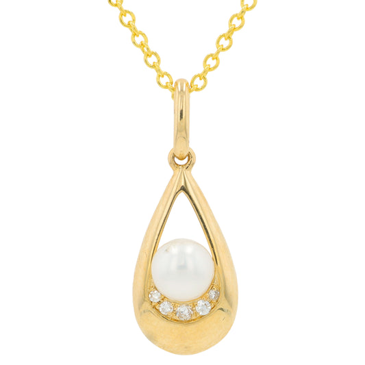 14K YG EFFY Freshwater Pearl Pendant