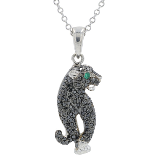 14K WG EFFY Panther Pendant