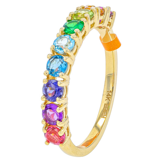 14K YG EFFY 1.15 CTW Multicolor Band