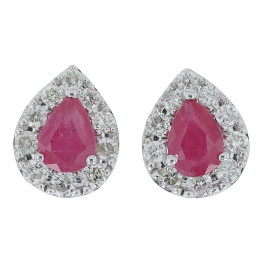 14K WG Gemstone Studs<p><strong>More Colors Available</p></strong> (Copy)