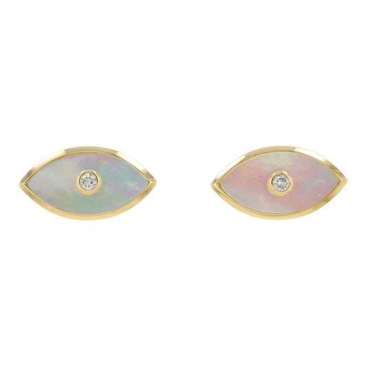 14K YG EFFY Mother of Pearl Studs