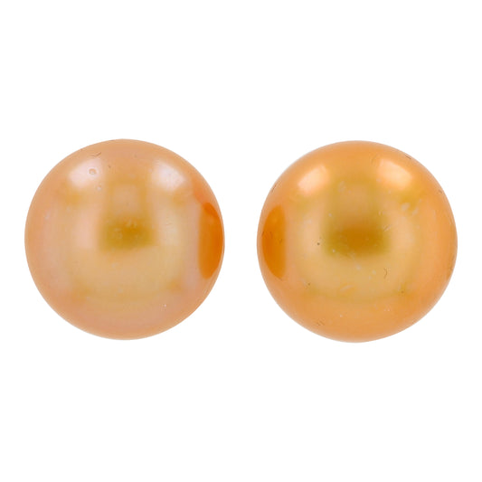 14K YG EFFY Golden Freshwater Pearl Studs