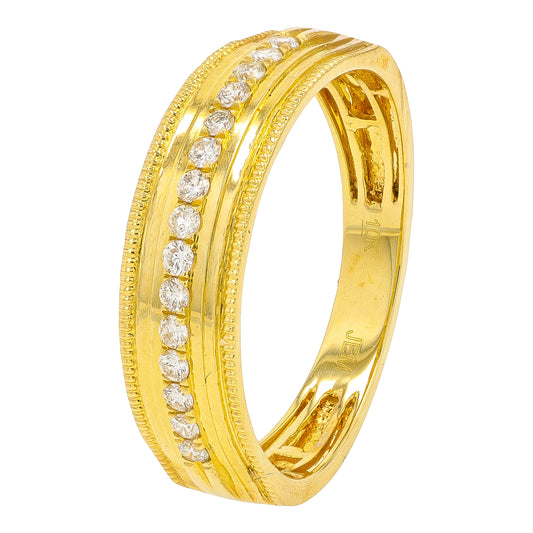 10K YG .25 CTW Diamond Gents Wedding Band