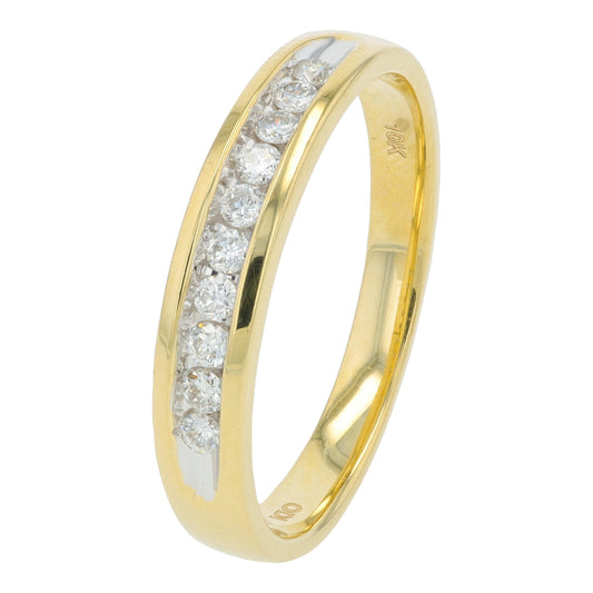 10K YG .25 CTW Diamond Gents Wedding Band