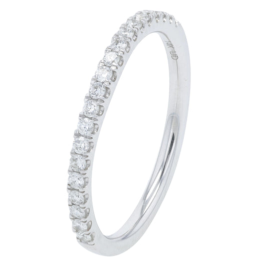 14K WG .25 CT Lab Grown Diamond Band<p><strong>Lab Grown Diamond</p></strong>