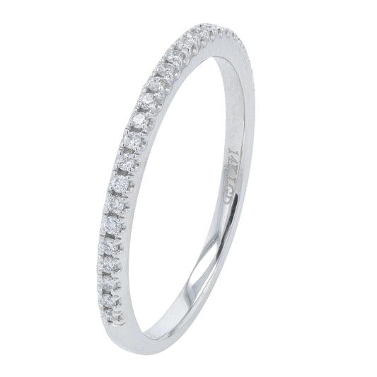 14K WG .20 CT Lab Grown Diamond Band<p><strong>Lab Grown Diamond</p></strong>