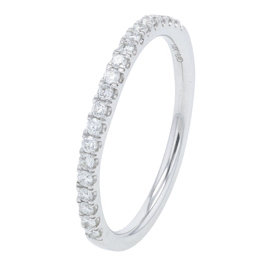 14K WG .25 CT Lab Grown Diamond Band<p><strong>Lab Grown Diamond</p></strong>