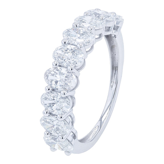 14K WG 2.25 CT Lab Grown Diamond Band<p><strong>Lab Grown Diamond</p></strong>
