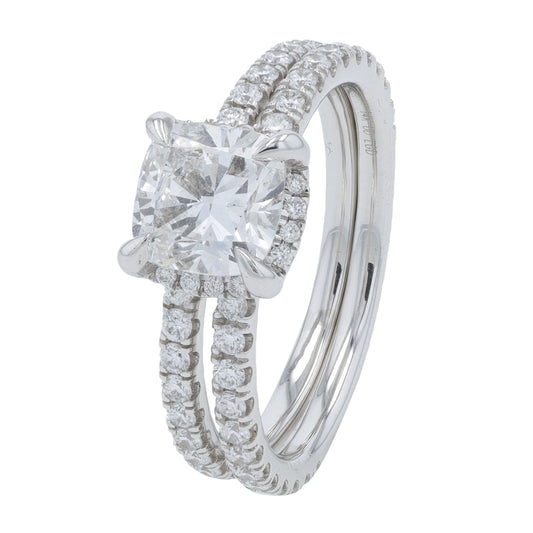 14K WG 2.30 CTW Lab Grown Diamond Bridal Set<p><strong>Lab Grown Diamond</p></strong><p><strong>IGI Card</p></strong>