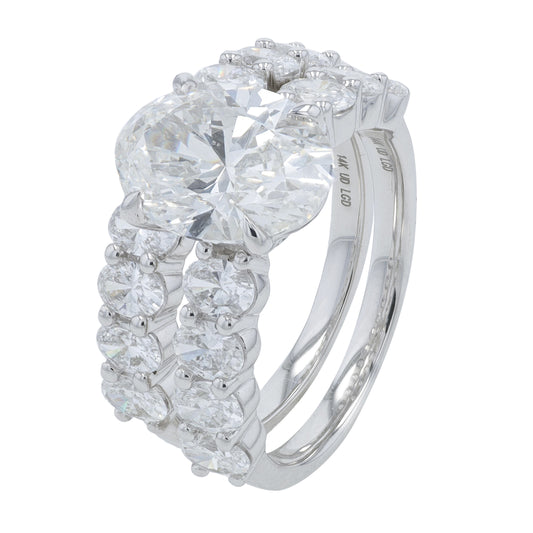 14K WG 5.16 CTW Lab Grown Diamond Bridal Set<p><strong>Lab Grown Diamond</p></strong>