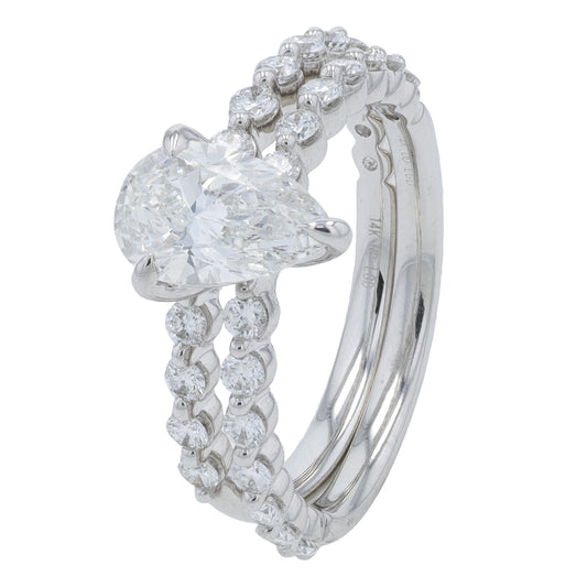 14K WG 2 CTW Lab Grown Diamond Bridal Set<p><strong>Lab Grown Diamond</p></strong>