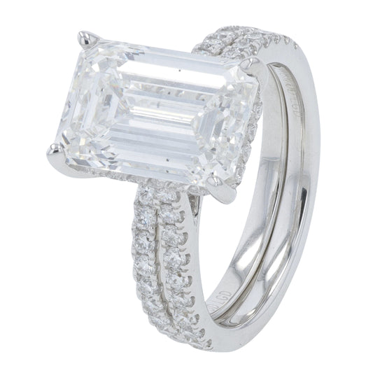 18K WG 4.54 CTW Lab Grown Diamond Bridal Set<p><strong>Lab Grown Diamond</p></strong><p><strong>IGI Available</p></strong>