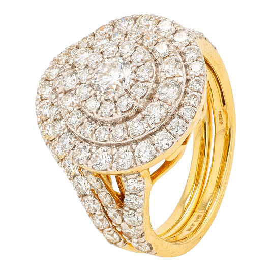 14K YG 1.93 CTW Lab Grown Diamond Bridal Set<p><strong>Lab Grown Diamond</p></strong>