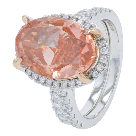14K WG 7 CTW Lab Grown Diamond Bridal Set<p><strong>Lab Grown Diamond</p></strong>