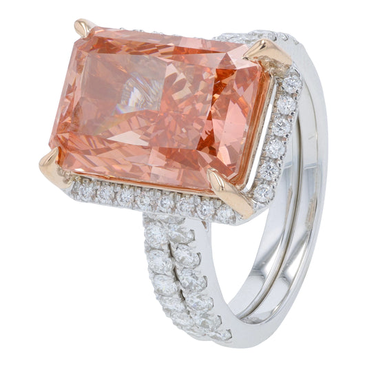 14K WG 9.50 CTW Lab Grown Diamond Bridal Set<p><strong>Lab Grown Diamond</p></strong>