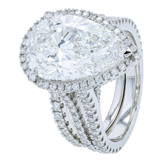 14K WG 8.55 CTW Lab Grown Diamond Bridal Set<p><strong>Lab Grown Diamond</p></strong><p><strong>IGI Available</p></strong>