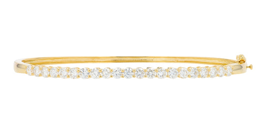 14K YG 2 CTW Lab Grown Diamond Bangle<p><strong>Lab Grown Diamond</p></strong>