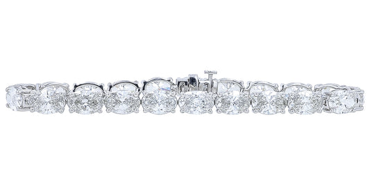 14K WG 19.25 CTW Lab Grown Diamond Bracelet<p><strong>Lab Grown Diamond</p></strong>