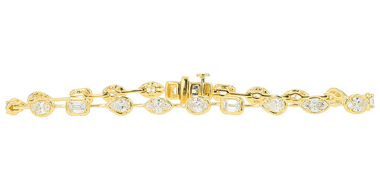 14K YG 4 CT Lab Grown Diamond Bracelet <p><strong>Lab Grown Diamond</p></strong>