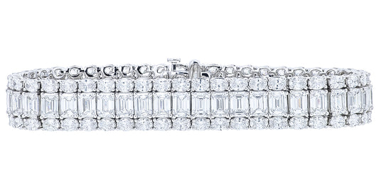 14K WG 28 CTW Lab Grown Diamond Bracelet<p><strong>Lab Grown Diamond</p></strong>