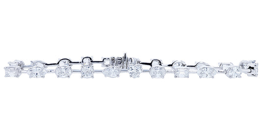 14K WG 6.50 CTW Lab Grown Diamond Bracelet<p><strong>Lab Grown Diamond</p></strong>