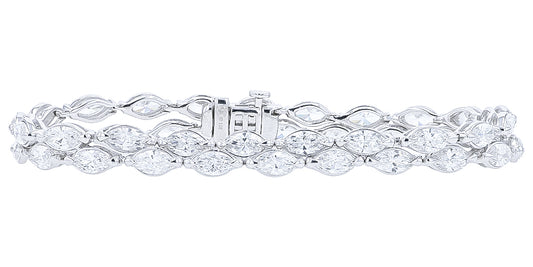 14K WG 10.75 CTW Lab Grown Diamond Bracelet<p><strong>Lab Grown Diamond</p></strong>