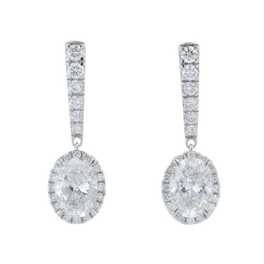 14K WG 1.50 CTW Lab Grown Diamond Earrings<p><strong>Lab Grown Diamond</p></strong>