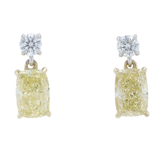 14K TT 1.50 CT Lab Grown Diamond Dangle Earrings<p><strong>Lab Grown Diamond</p></strong>