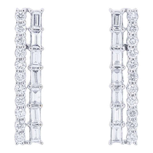 14K WG 1 CTW Lab Grown Diamond Earrings<p><strong>Lab Grown Diamond</p></strong>