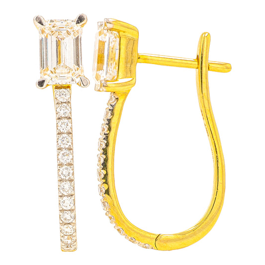 14K YG 1.66 CTW Lab Grown Diamond Earrings<p><strong>Lab Grown Diamond</p></strong>