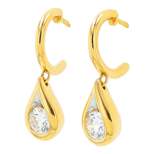 14K YG 1 CTW Lab Grown Diamond Earrings<p><strong>Lab Grown Diamond</p></strong>