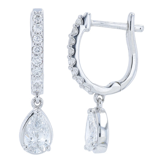 14K WG 1 CTW Lab Grown Diamond Earrings<p><strong>Lab Grown Diamond</p></strong>