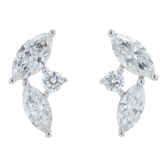 14K WG 3 CTW Lab Grown Diamond Earrings<p><strong>Lab Grown Diamond</p></strong>