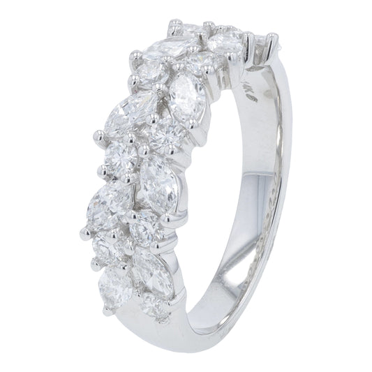 14K WG 1.25 CTW Lab Grown Diamond Bypass Ring<p><strong>Lab Grown Diamond</p></strong>