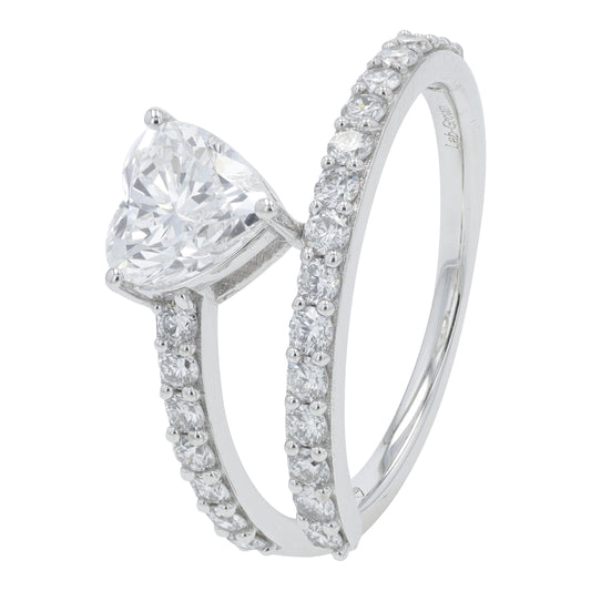 10K 1.50 CTW Lab Grown Diamond Bypass Ring<p><strong>More Colors Available</p></strong><p><strong>Lab Grown Diamond</p></strong>